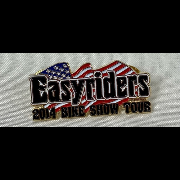EASYRIDER  Pins  "BIKE SHOW" RIDE HARLEY BIKER VEST HAT PINS 2013 -2016 (4 Pins) - Picture 6 of 11